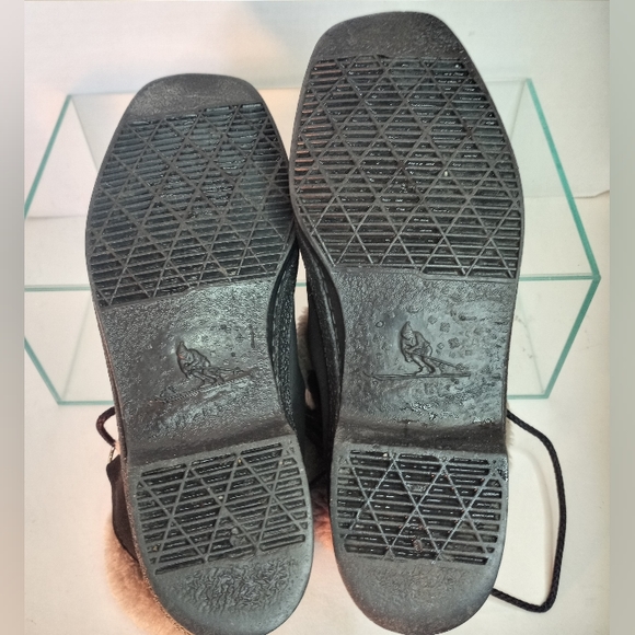 Snowland Vintage Faux-fur Suede Wedge Winter Ankle Lace-up Boots Size 7 - Picture 9 of 12